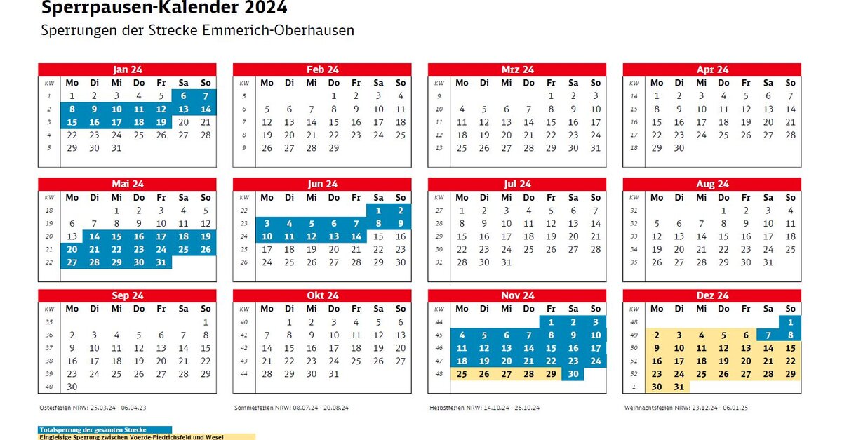 Sperrpausenkalender 2024