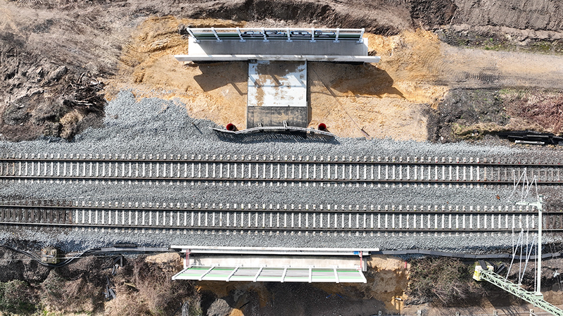 Die Eisenbahnüberführung Landwehr-/Küpperstraße befindet sich aktuell im Bau. Foto: DB AG