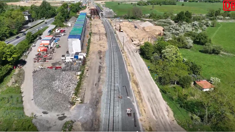 EÜ Lippe: Zweite neue Brücke links im Bau EÜ Lippe: Zweite neue Brücke links im Bau