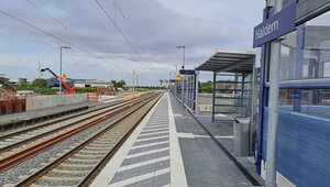 Am Bahnsteig 2 konnten sämtliche Arbeiten erfolgreich abgeschlossen werden. 