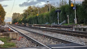 Am Haltepunkt Praest haben wir den Bahnsteig erneuert. 