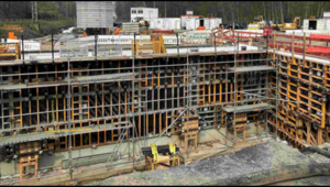 An der EÜ (F) Hühnerstraße sind die Betonagearbeiten abgeschlossen.