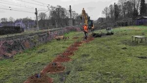 Auf der Suche nach Blindgängern im Emmerich am Rhein.