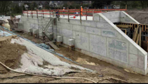 Arbeiten an den Betonfundamenten am EÜ (G) Nassenkampgraben.