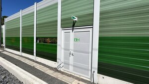 Im gesamten Bauabschnitt wurden erneut zahlreiche Schallschutzwände errichtet. 