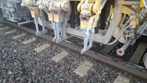 Detailansicht: So arbeitet die Stopfmaschine. 
